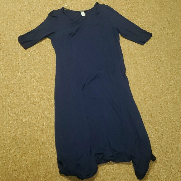 Navy Blue Maxi Dress - Picture 1 of 4